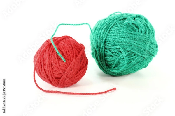 Fototapeta bunte Wolle