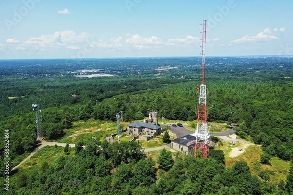 Fototapeta tower on a hill