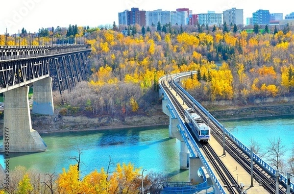 Obraz LRT Crosses River