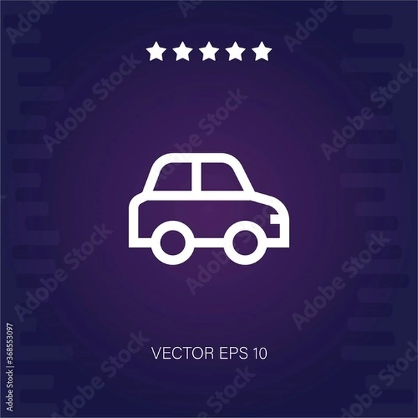 Fototapeta car vector icon
