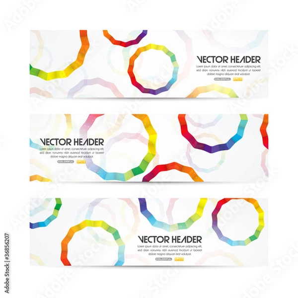 Fototapeta Circles vector header