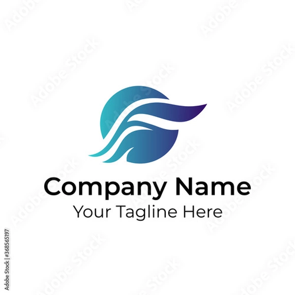 Fototapeta Abstract Simple Minimalist Logo Vector