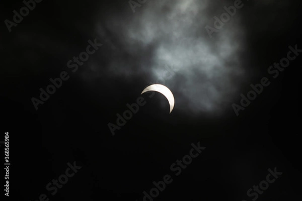 Obraz Solar eclipse 2017 view from east coast Usa Delaware 