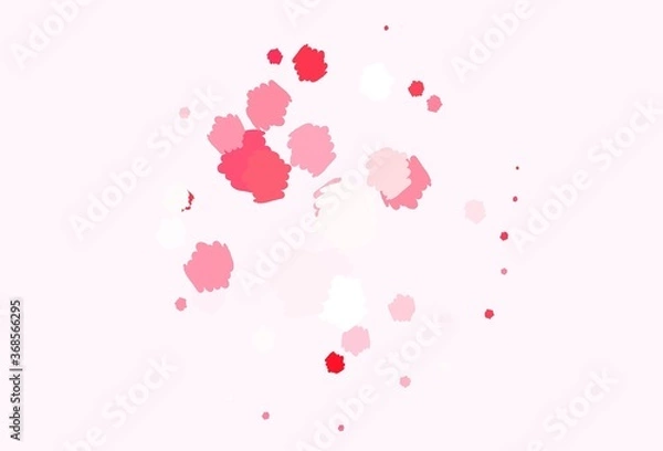 Fototapeta Light Pink, Red vector background with abstract shapes.