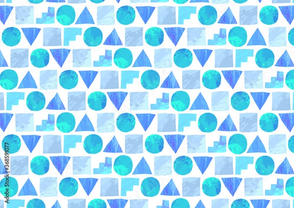 Fototapeta 幾何学のブロックパターン