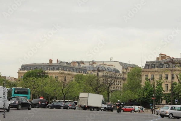 Obraz シャンゼリゼ通りから見た街並み