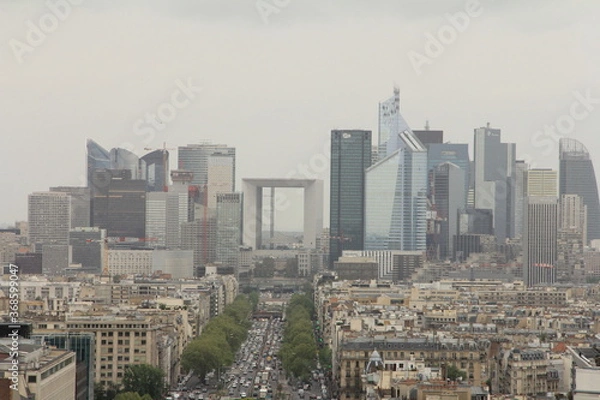 Obraz エッフェル塔から見えるパリのビル群