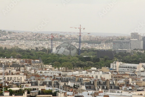 Obraz エッフェル塔から見たパリの街