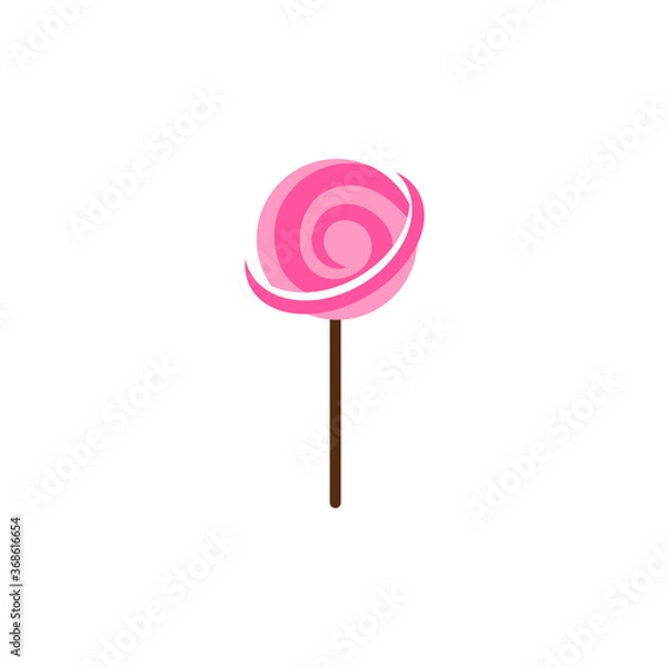 Fototapeta Illustration Vector Graphic of Lollipop Space. Perfect to use for Candy Shop
