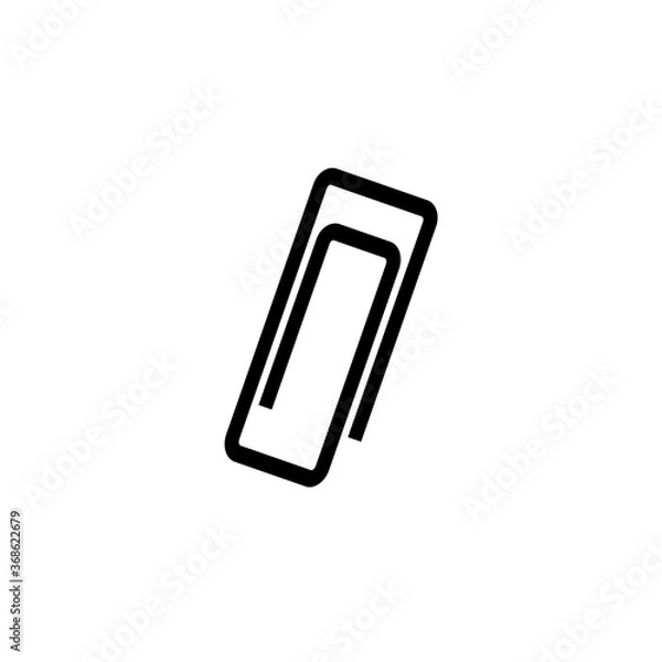 Obraz Paperclip line icon vector