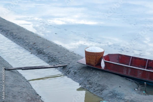 Obraz Sea salt in the basket