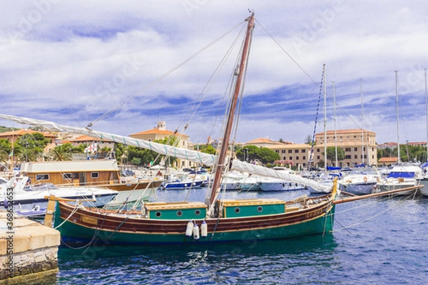 Obraz boats in the harbor
