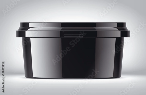 Fototapeta Plastic Container on Background. 