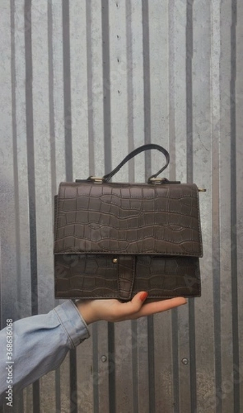 Obraz hand holding a suitcase