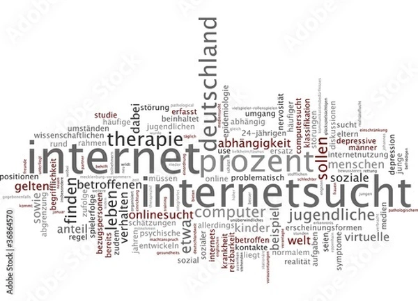 Fototapeta Internetsucht