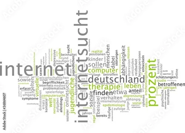 Fototapeta Internetsucht