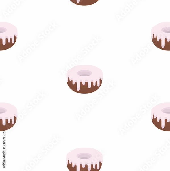 Obraz A pattern of one kind of donuts.