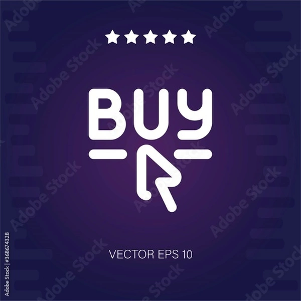 Fototapeta buy vector icon