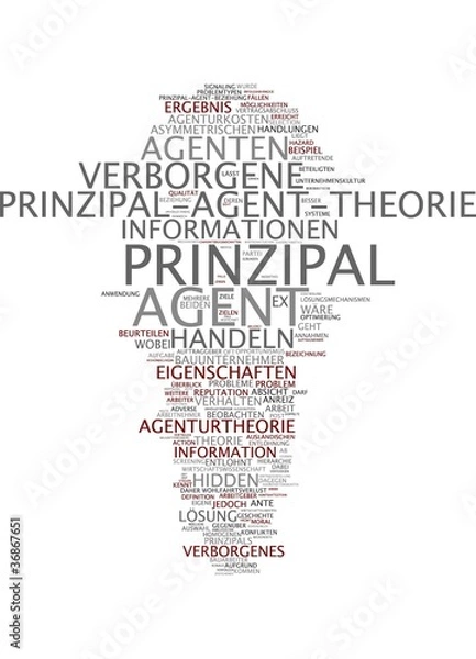 Fototapeta Principal-Agent-Theorie
