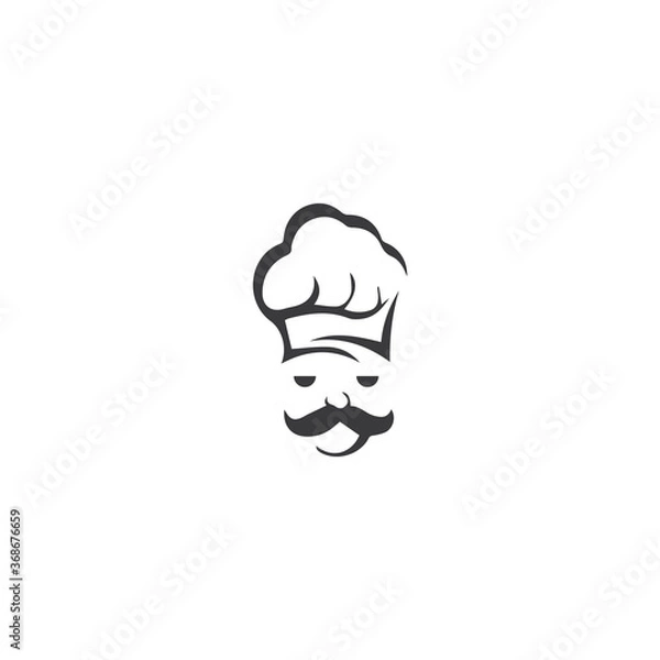 Fototapeta Hat chef logo template