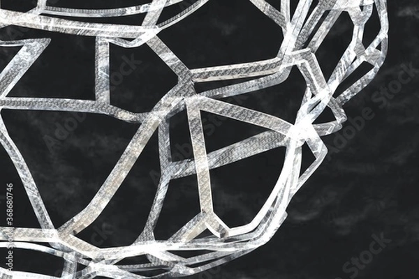 Obraz 3D rendering abstract dark illustration