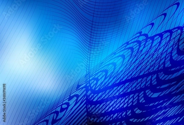 Fototapeta Light BLUE vector glossy abstract layout.