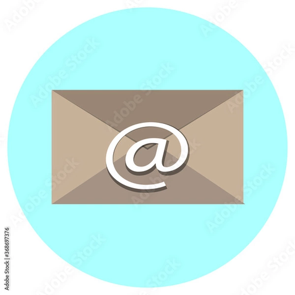Obraz E-mail flat icon