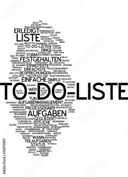 Fototapeta To-Do-Liste