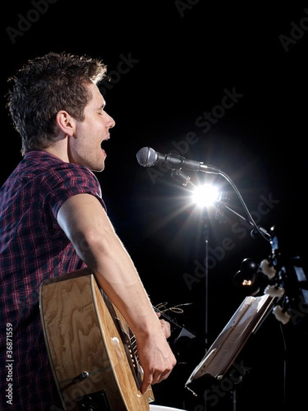 Obraz Guitarist player singing