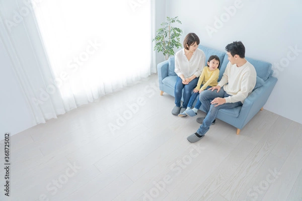 Fototapeta アジア人　親子　ポートレート