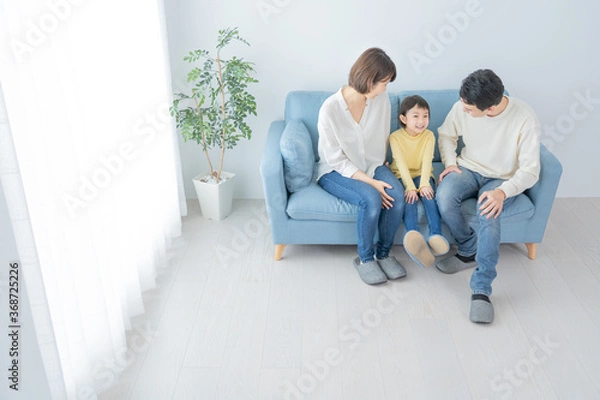 Fototapeta アジア人　親子　ポートレート