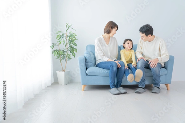 Fototapeta アジア人　親子　ポートレート