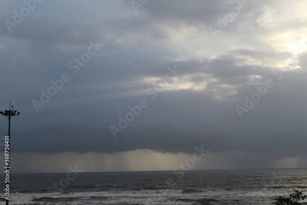 Obraz storm over the sea