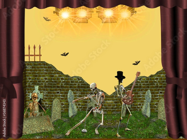 Obraz Singer and guitarist.