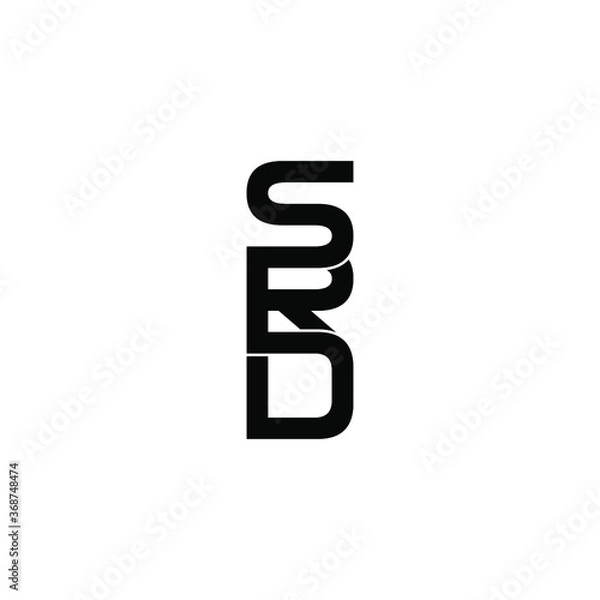 Fototapeta srd letter original monogram logo design