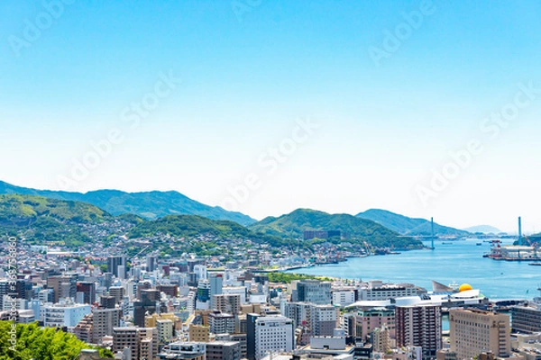 Fototapeta 長崎県長崎市　都市景観