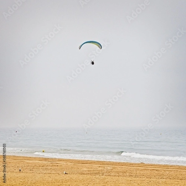Obraz powered paragliding by the beach