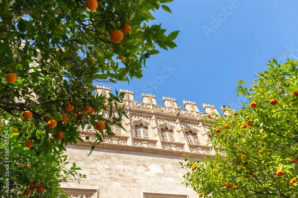 Obraz Valencian Gothic-style civil building in Valencia, Spain