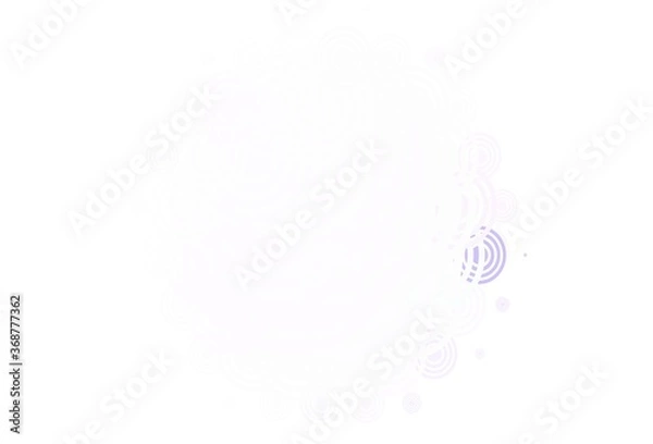 Fototapeta Light Purple vector layout with circle shapes.
