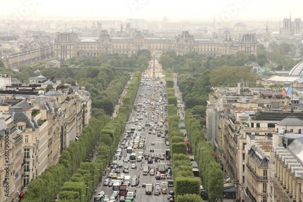 Obraz 凱旋門から見たシャンゼリゼ通り