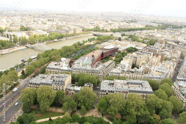 Obraz エッフェル塔から見下ろすセーヌ川