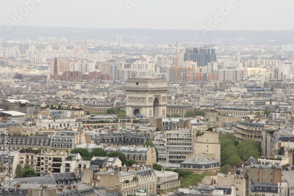 Obraz エッフェル塔から眺める凱旋門