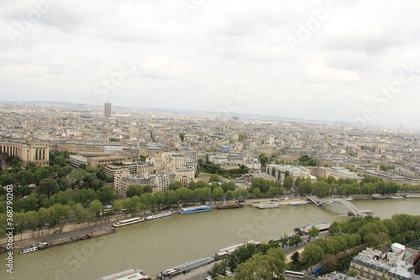 Obraz エッフェル塔から見下ろすセーヌ川