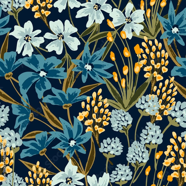 Fototapeta Maedow seamless pattern