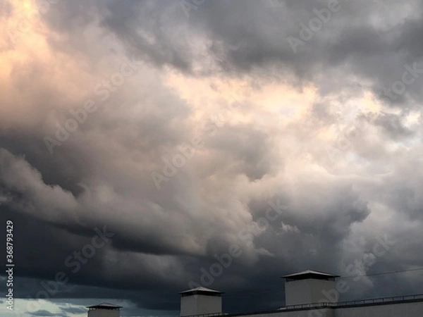 Obraz storm clouds timelapse