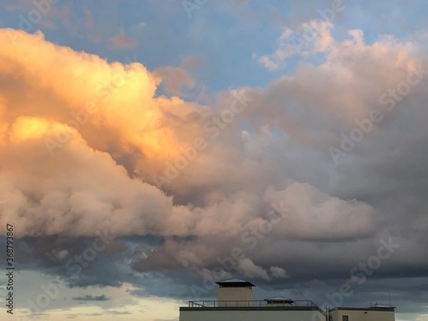 Obraz time lapse clouds