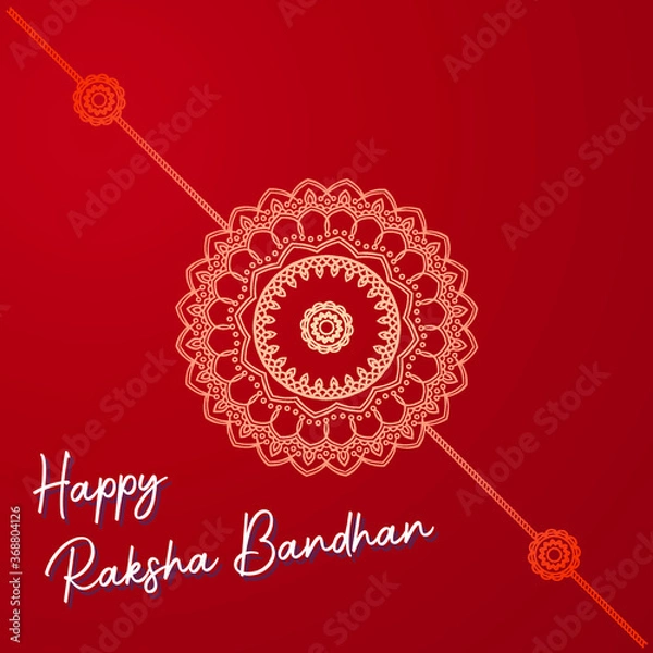 Fototapeta Happy Raksha Bandhan Indian 2020 Vector Design 