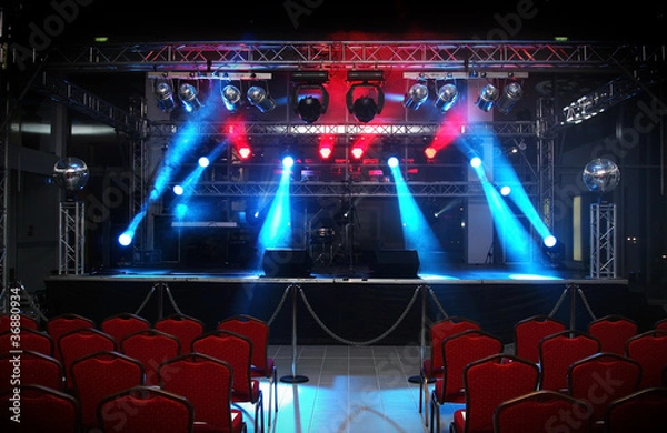 Obraz scena - koncert - występ