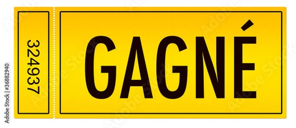 Fototapeta Zwycięski bilet