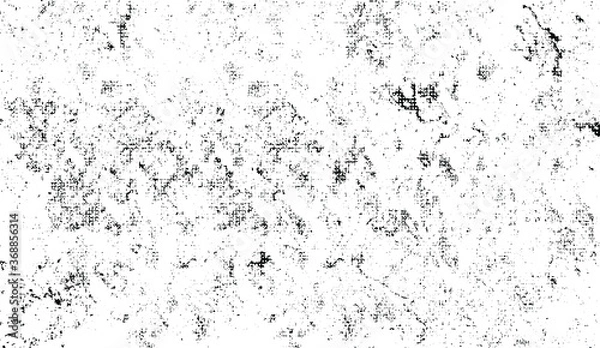 Fototapeta Rough black and white texture vector. Distressed overlay texture. Grunge background. Abstract textured effect. Vector Illustration. Black isolated on white background. EPS10